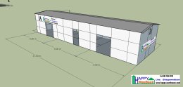 แจกแบบ 3D คลินิก โรงพยาบาลขนาดเล็ก และห้องผ่าตัด ด้วยผนัง Sandwich Panel