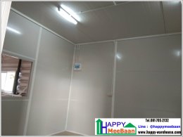 สร้างออฟฟิศสำเร็จรูป  ออฟฟิศในโกดัง สร้างเร็ว ราคาถูก ผนัง EPS Isowall Sandwich panel