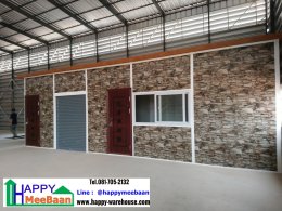 สร้างออฟฟิศสำเร็จรูป  ออฟฟิศในโกดัง สร้างเร็ว ราคาถูก ผนัง EPS Isowall Sandwich panel