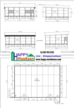 รับสร้างออฟฟิศสำเร็จรูป ออฟฟิศ work from home WFH ผนัง Sandwich Panel ผนัง Isowall ผนัง EPS