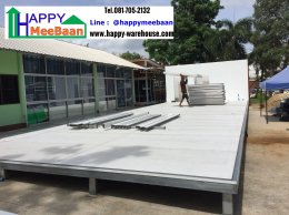 สร้างออฟฟิศสำเร็จรูป บ้านสำเร็จรูป Work from Home  ผนัง EPS Isowall Sandwich panel