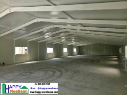 สร้างออฟฟิศขนาดใหญ่ ด้วยผนัง Isowall EPS Sandwich Panel ราคาถูก