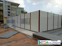  Build prefabricated buildings with EPS Isowall Sandwich Panel walls. Moveable, lightweight, and keep cool. Happy Meebaan