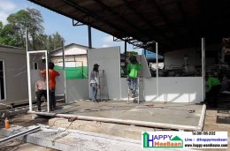 สร้างออฟฟิศสำเร็จรูป ห้องทำงาน ด้วยผนัง Isowall EPS Sandwich Panel ราคาถูก