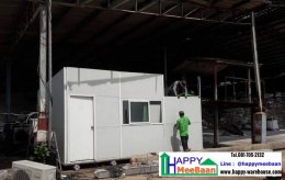 สร้างออฟฟิศสำเร็จรูป ห้องทำงาน ด้วยผนัง Isowall EPS Sandwich Panel ราคาถูก