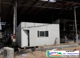 สร้างออฟฟิศสำเร็จรูป ห้องทำงาน ด้วยผนัง Isowall EPS Sandwich Panel ราคาถูก