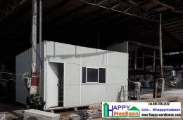 สร้างออฟฟิศสำเร็จรูป ห้องทำงาน ด้วยผนัง Isowall EPS Sandwich Panel ราคาถูก