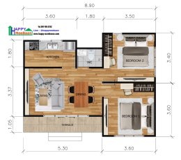 แจกแบบ3D แจกแบบบ้าน ไอเดียสำหรับการสร้างบ้านพักอาศัย สร้างออฟฟิศ MP11 Happy Meebaan