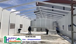 สร้างออฟฟิศสำเร็จรูป สร้างโกดังขนาดเล็ก ด้วยผนัง Isowall EPS Sandwich Panel ราคาถูก