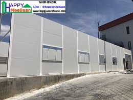 สร้างออฟฟิศสำเร็จรูป สร้างโกดังขนาดเล็ก ด้วยผนัง Isowall EPS Sandwich Panel ราคาถูก