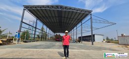 รับสร้างโกดัง รับสร้างโรงงาน เก็บฟางข้าว เก็บข้าว และวัสดุการเกษตร ฉะเชิงเทรา ราคาถูก