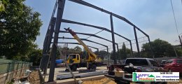 Affordable Warehouse Construction with Office in Din Daeng, Bangkok | Complete Prefabricated Warehouse Solutions by Happy Meebaan