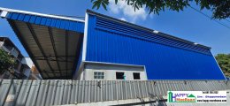 Affordable Warehouse Construction with Office in Din Daeng, Bangkok | Complete Prefabricated Warehouse Solutions by Happy Meebaan
