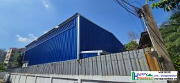 Affordable Warehouse Construction with Office in Din Daeng, Bangkok | Complete Prefabricated Warehouse Solutions by Happy Meebaan
