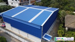 Affordable Warehouse Construction with Office in Din Daeng, Bangkok | Complete Prefabricated Warehouse Solutions by Happy Meebaan