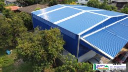 Affordable Warehouse Construction with Office in Din Daeng, Bangkok | Complete Prefabricated Warehouse Solutions by Happy Meebaan