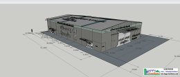 Free 3D Warehouse Design (25x40 m)   to Develop Rental Warehouses