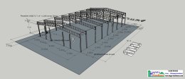 Free 3D Warehouse Design (25x40 m)   to Develop Rental Warehouses