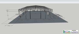 Free 3D Warehouse Design (25x40 m)   to Develop Rental Warehouses