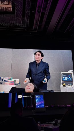 Program Xtherma (TenTherma) for facial tightening Live Demonstration at RAES 2025 conference in Seoul, Korea