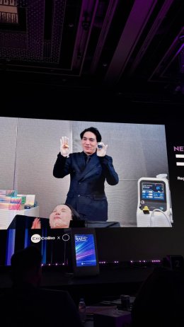 Program Xtherma (TenTherma) for facial tightening Live Demonstration at RAES 2025 conference in Seoul, Korea