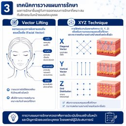 เทคนิคการยกกระชับใบหน้าและคิ้วด้วย Triple-Lined Multifocused Ultrasound: โปรแกรม X-Triple
