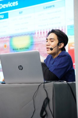 ผศ. นพ. ศุภะรุจ เลื่องอรุณ (หมอรุจ) วิทยากรบรรยายและฝึกปฏิบัติ Program Tentherma (Xtherma) Monopolar RF