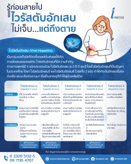 รู้ก่อนสายไป ไวรัสตับอักเสบ ไม่เจ็บ...แต่ถึงตาย