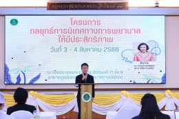โครงการกลยุทธ์การนิเทศทางการพยาบาลให้มีประสิทธิภาพ