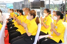 พิธีตั้งแบบเสา 37 ต้น พร้อมเทคอนกรีต งานก่อสร้างศูนย์หัวใจและไต โรงพยาบาลราชพิพัฒน์ สำนักการแพทย์ กรุงเทพมหานคร