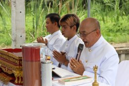 พิธีตอกเสาเข็ม เป็นปฐมฤกษ์สร้างสะพานข้ามคลองบางแวก สร้างโรงพยาบาลพระมงคลเทพมุนี