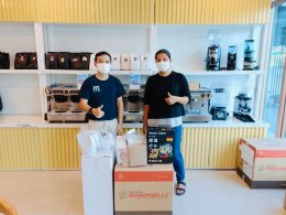 รีวิวติดตั้งเครื่องชงกาแฟสด เซ็ตเครื่องชงกาแฟ NUOVA SIMONELLI Oscar II