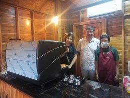 รีวิวติดตั้งเครื่องชงกาแฟสด เซ็ตเครื่องชงกาแฟ Nuova Simonelli Appia II V2G