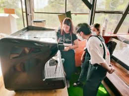 รีวิวติดตั้งเครื่องชงกาแฟสด เซ็ตเครื่องชงกาแฟ Rancilio Class5 2G