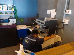 รีวิวติดตั้งเครื่องชงกาแฟสด เซ็ตเครื่องชงกาแฟ Carimali Pratica 2G
