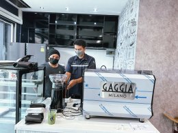 รีวิวติดตั้งเครื่องชงกาแฟสด เซ็ตเครื่องชงกาแฟ  Gaggia La Desica 2g