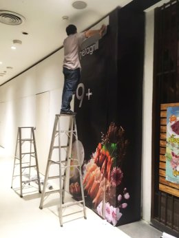 สติ๊กเกอร์ติดกระจก - Backdrop