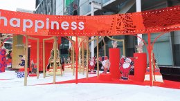 งานสติ๊กเกอร์ติดกระจก backdrop