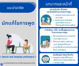นักแก้ไขการพูดและนักแก้ไขการได้ยินคือใคร ทำงานอะไร