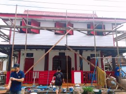 กิจกรรมอาสาทาสีกุฏิวัดราษฎร์บำรุง (คลองตาเจี่ย)