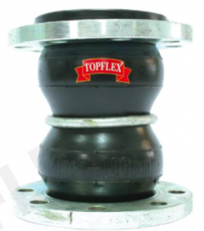 Twin-Sphere Rubber Expansion Joint With Ring