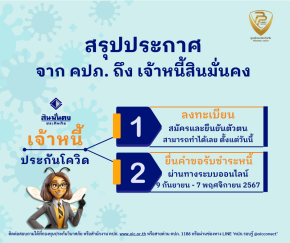 กองทุนประกันวินาศภัย กำหนดวันยื่นคำทวงหนี้ สินมั่นคง 9 ก.ย.-7 พ.ย.67