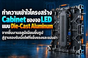 ทำความเข้าใจโครงสร้าง Cabinet ของจอ LED แบบ Die-Cast Aluminum - จากชิ้นงานอลูมิเนียมขึ้นรูป สู่ฐานรองรับเม็ดไฟที่แข็งแรงและแม่นยำ