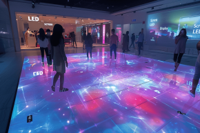 เพิ่มพื้นที่สร้างสรรค์ ให้ดูมีชีวิตชีวา ด้วย Interactive Floor LED Display