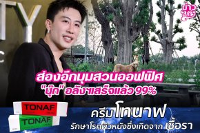 ส่องอีกมุมสวนออฟฟิศ "นุ๊ก" อลังฯเสร็จแล้ว 99%