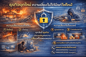 ธุรกิจยุคใหม่ ความเสี่ยงไม่ได้มีแค่ไฟไหม้