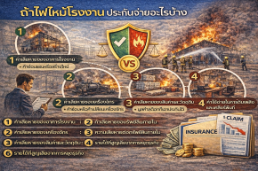 ถ้าไฟไหม้โรงงาน ประกันจ่ายอะไรบ้าง