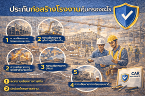 ประกันก่อสร้างโรงงานคุ้มครองอะไร