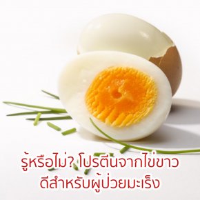 โปรตีนอัลบูมินในไข่ขาวกับผู้ป่วยโรคมะเร็ง