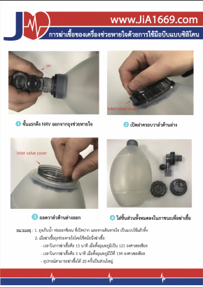 The disinfection of silicone manual resuscitator